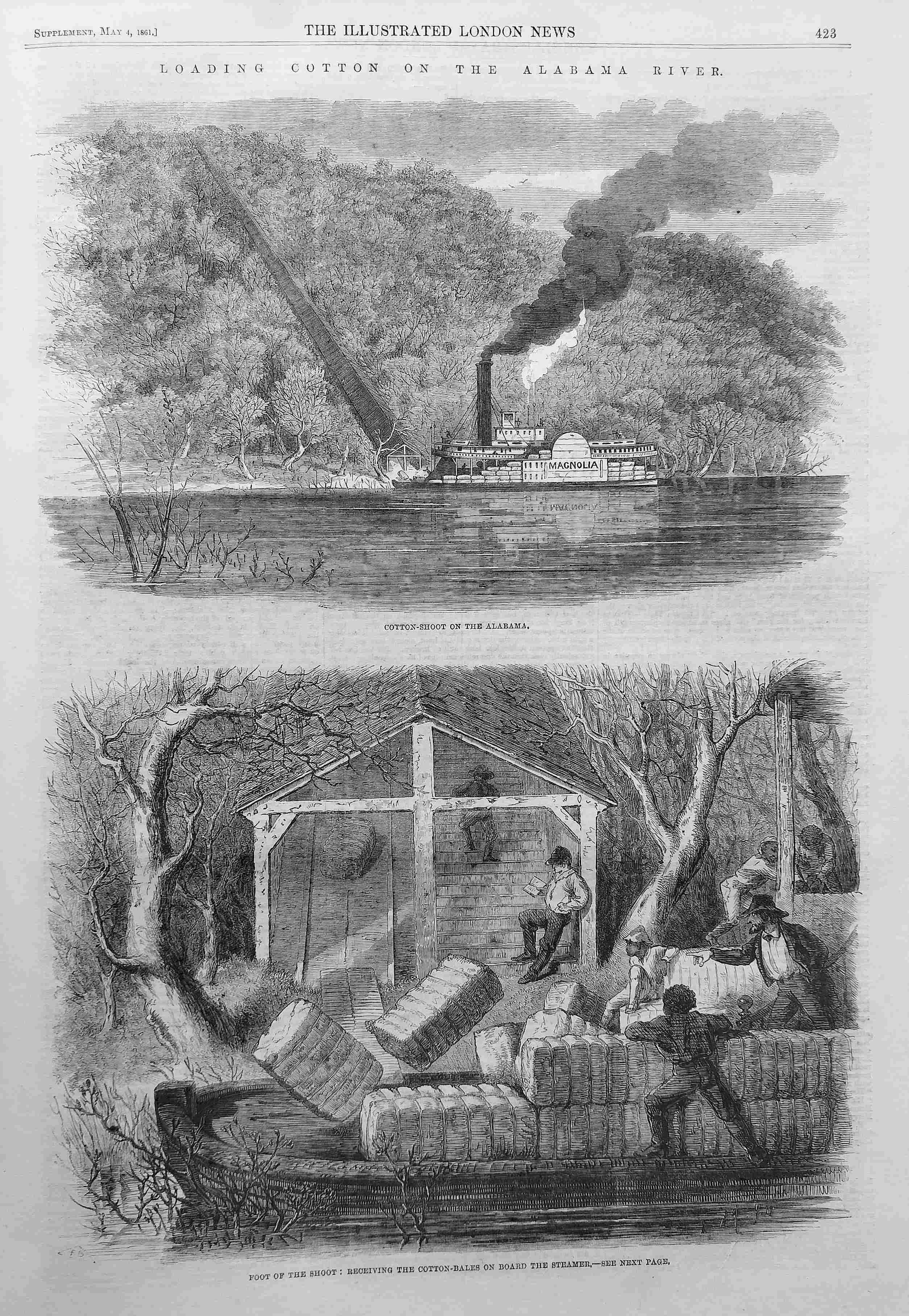 us war slaves loading cotton